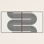 Retro, Mid-Century Line Art Desk Mat Gallery Image 3