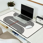 Retro, Mid-Century Line Art Desk Mat Gallery Image 2