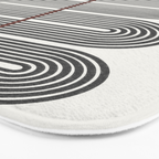 Retro, Mid-Century Line Art Bath Mat Gallery Image 3