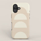 Geometric lines in Shades of Coffee and Latte 4 (Sunrise and Sunset) iPhone Case Gallery Image 1