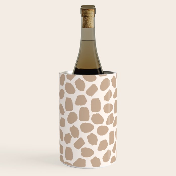 Ink Spot Pattern Buff Beige and Cream Wine Chiller Gallery Image 2