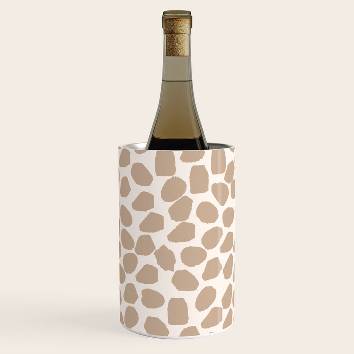 Ink Spot Pattern Buff Beige and Cream Wine Chiller Gallery Image 3