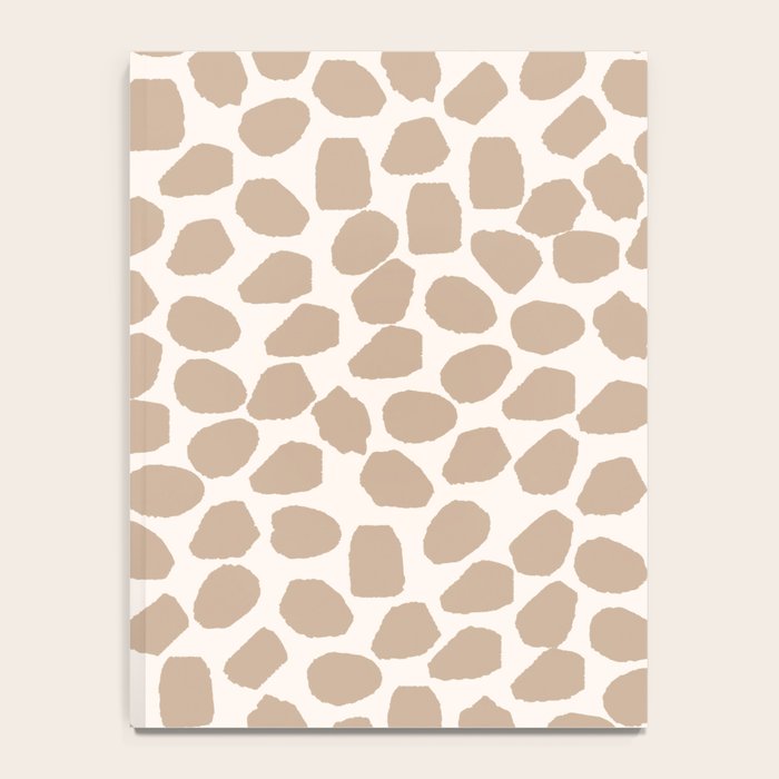 Ink Spot Pattern Buff Beige and Cream Notebook Gallery Image 4