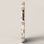 Ink Spot Pattern Buff Beige and Cream iPhone Case Gallery Image 2