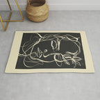 Abstract Face 89 Rug Gallery Image 1