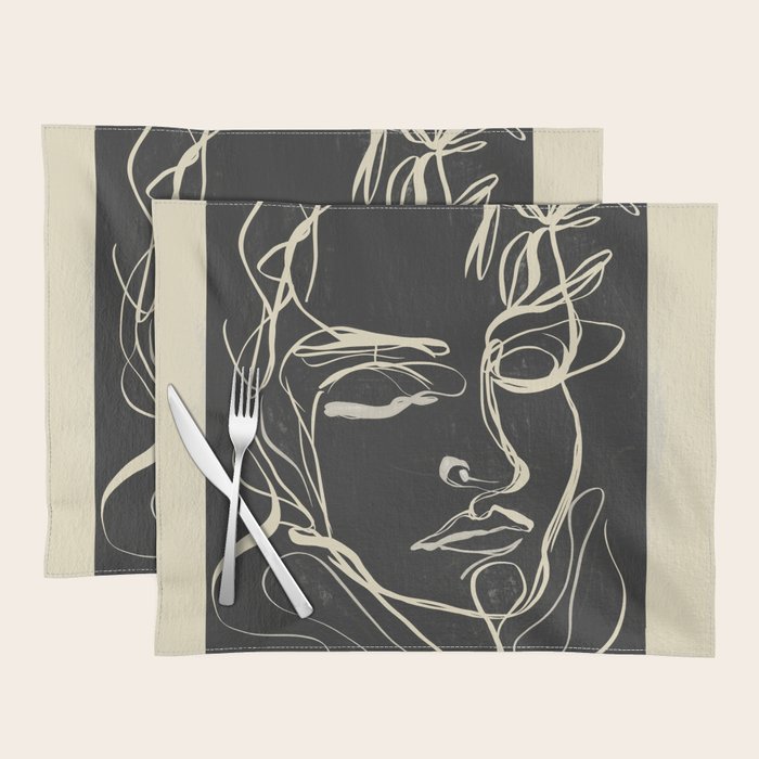 Abstract Face 89 Placemat Gallery Image 1