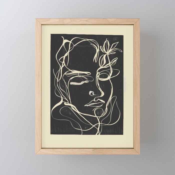 Abstract Face 89 Mini Art Print Gallery Image 1