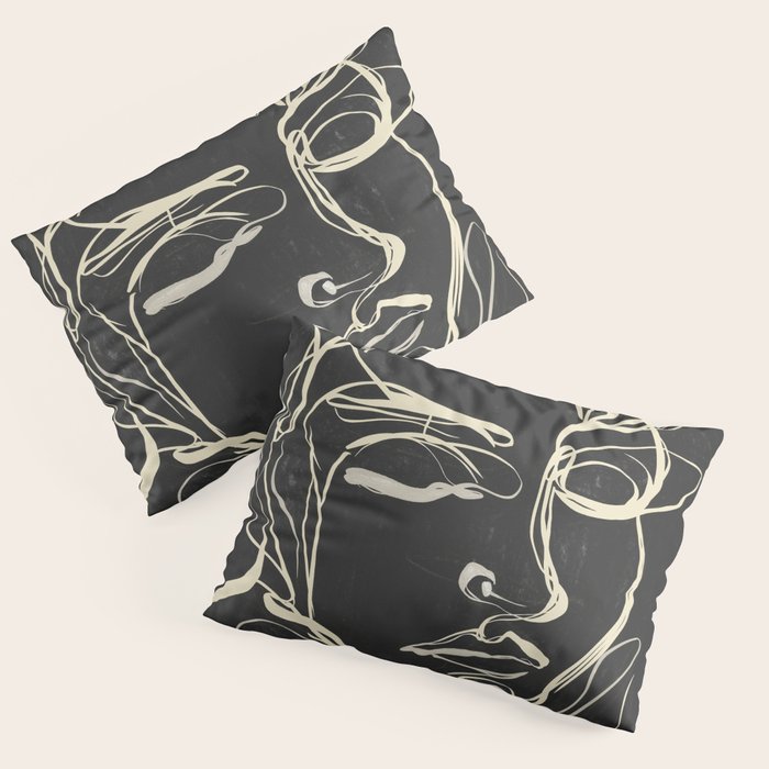 Abstract Face 89 Pillow Sham Gallery Image 3