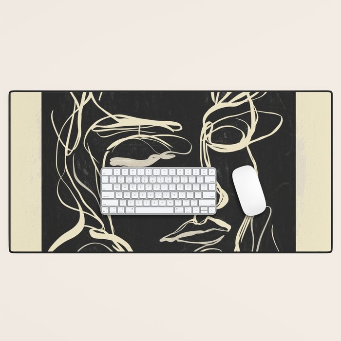 Abstract Face 89 Desk Mat Gallery Image 1