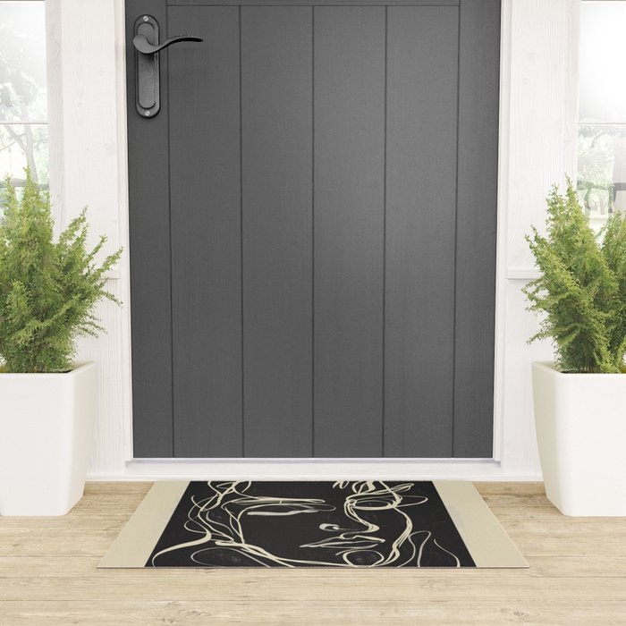 Abstract Face 89 Welcome Mat Gallery Image 3