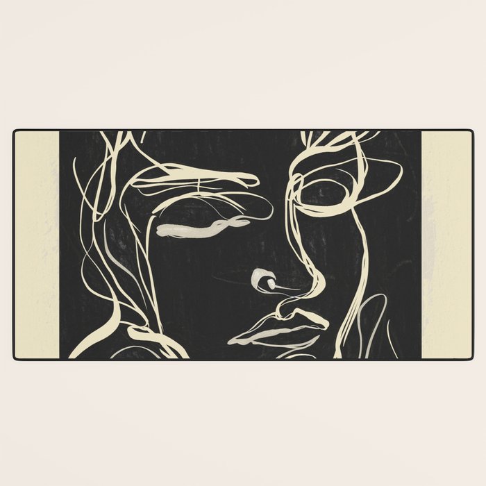 Abstract Face 89 Desk Mat Gallery Image 3