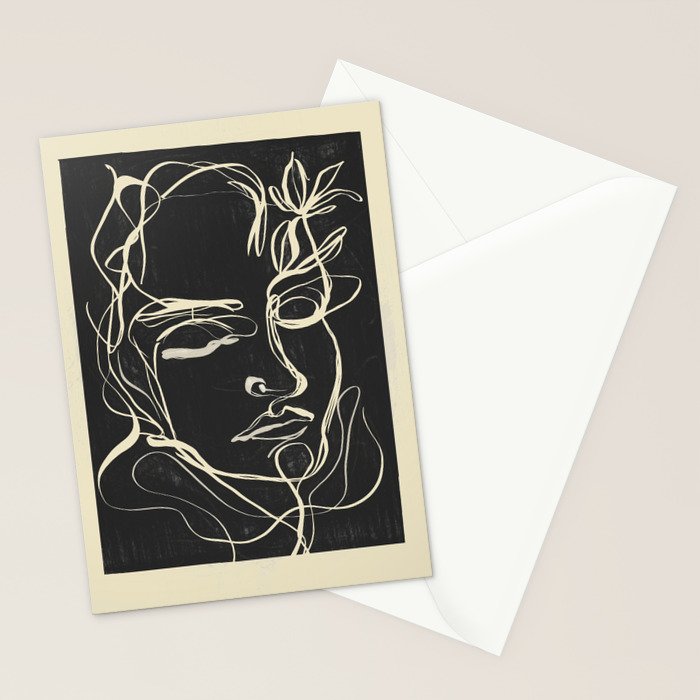 Abstract Face 89 Stationery Card Gallery Image 2