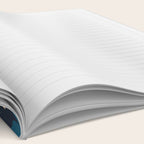 Cute Miscellany Rainbow Floral Pattern Blue Orange Green Mustard Notebook Gallery Image 2