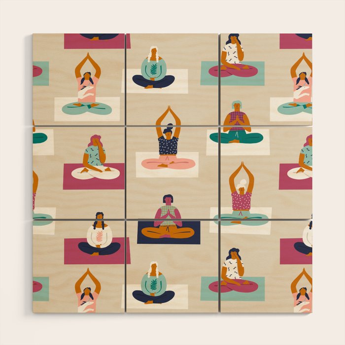 Morning yoga Wood Wall Art Gallery Image 1