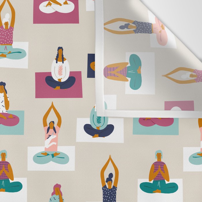 Morning yoga Wall Tapestry Gallery Image 3