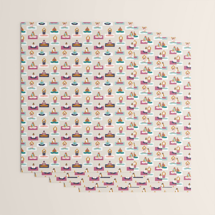 Morning yoga Wrapping Paper Gallery Image 3