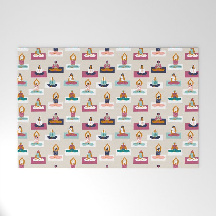 Morning yoga Welcome Mat Gallery Image 1