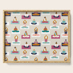Morning yoga Serving Tray Gallery Image 1