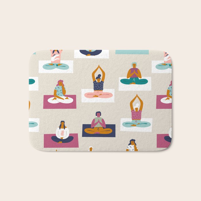 Morning yoga Bath Mat Gallery Image 1