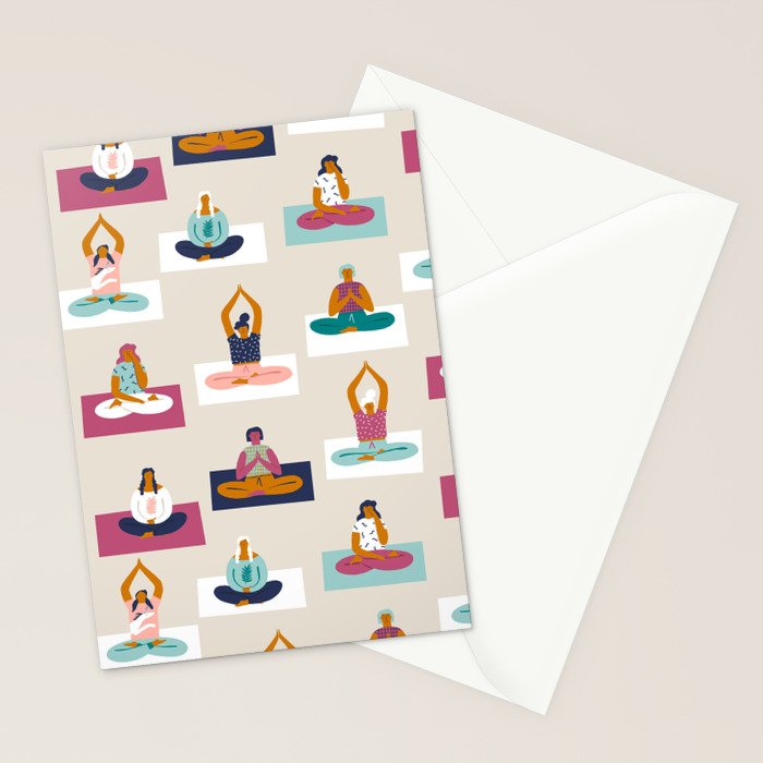 Morning yoga Stationery Card Gallery Image 2