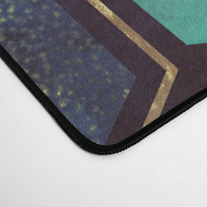 Blue & Gold Desk Mat Gallery Image 4