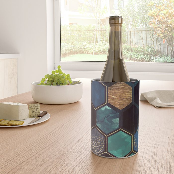 Blue & Gold Wine Chiller Gallery Image 4