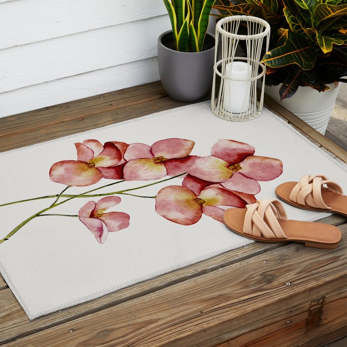 Soft Flowers Outdoor Rug Gallery Image 2