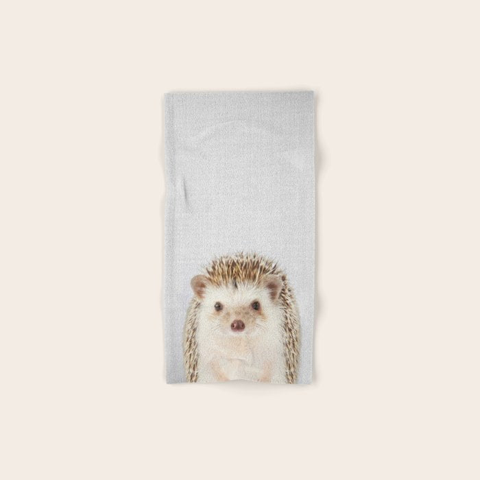 Hedgehog - Colorful Hand & Bath Towel Gallery Image 1