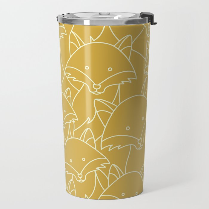 Minimalist Red Fox Travel Mug Gallery Image 2