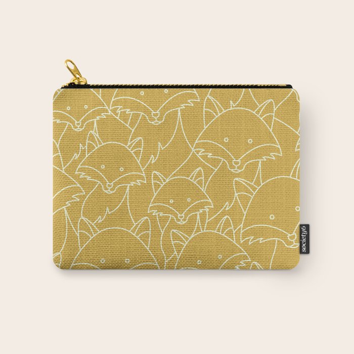 Minimalist Red Fox Carry All Pouch Gallery Image 1