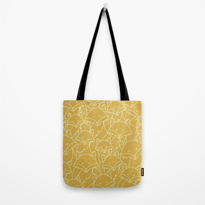 Minimalist Red Fox Tote Bag Gallery Image 2