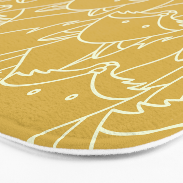 Minimalist Red Fox Bath Mat Gallery Image 3
