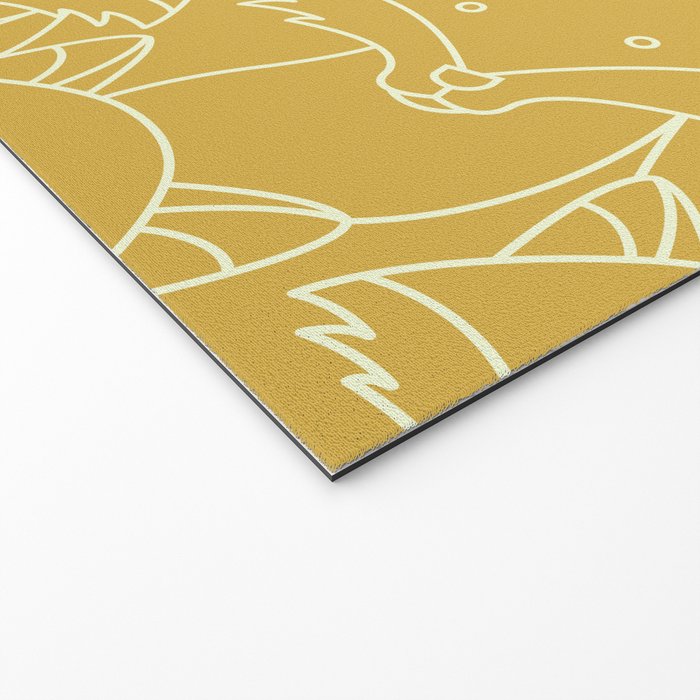 Minimalist Red Fox Welcome Mat Gallery Image 2