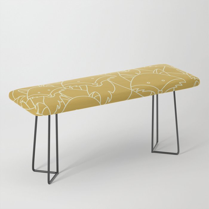 Minimalist Red Fox Bench Gallery Image 1