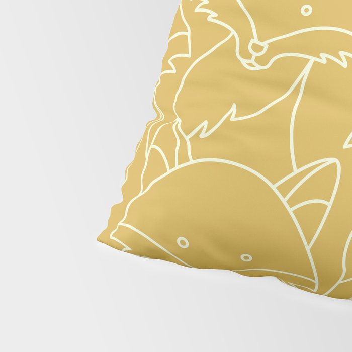 Minimalist Red Fox Pillow Sham Gallery Image 4