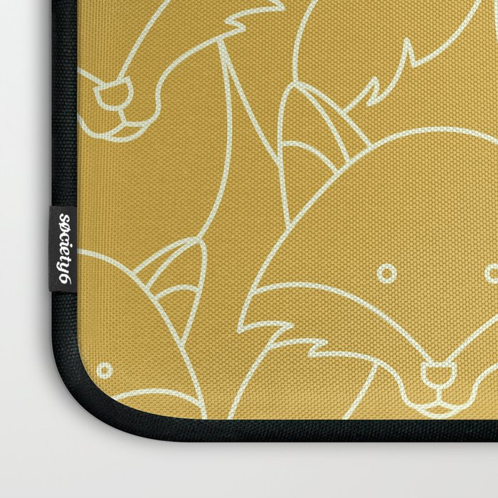 Minimalist Red Fox Laptop Sleeve Gallery Image 3