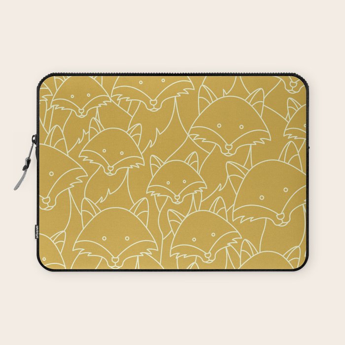 Minimalist Red Fox Laptop Sleeve Gallery Image 1