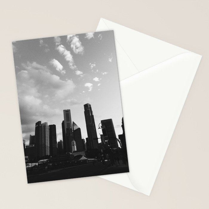 LION CITY || black and white architecture photography || SINGAPORE Stationery Card Gallery Image 2