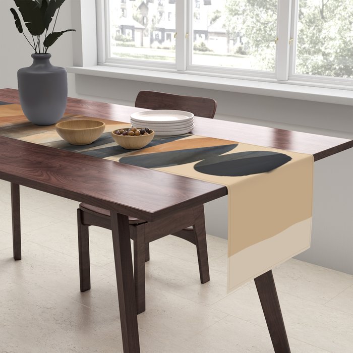 Abstract and Modern Stones Art 1 Table Runner Gallery Image 2