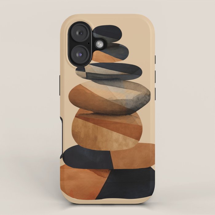 Abstract and Modern Stones Art 1 iPhone Case Gallery Image 1