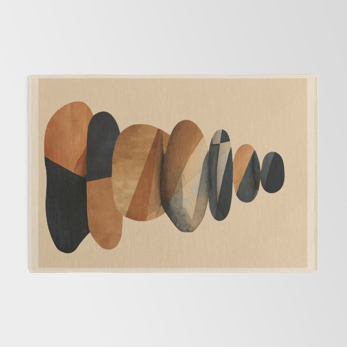 Abstract and Modern Stones Art 1 Rug Gallery Image 2