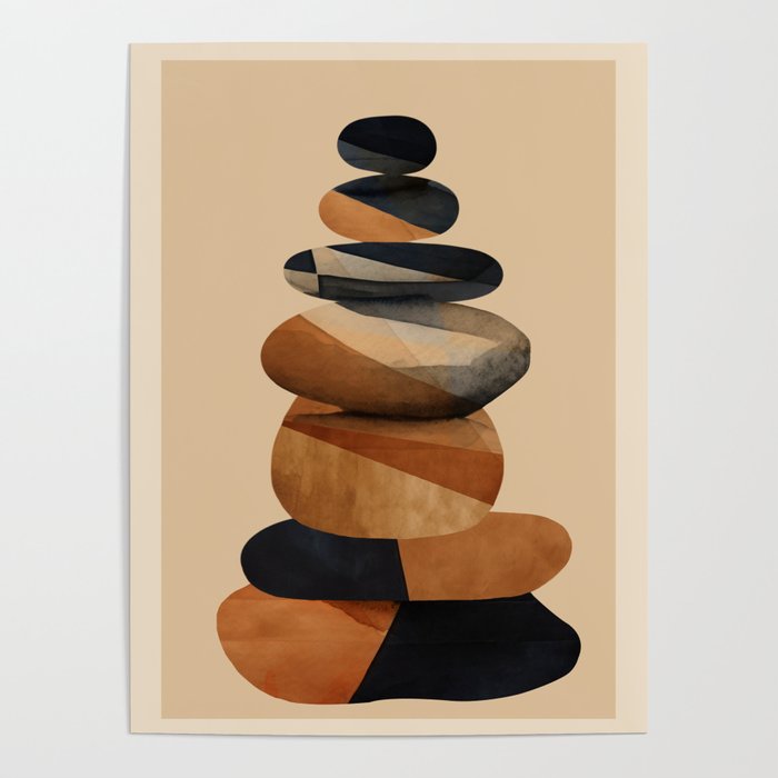 Abstract and Modern Stones Art 1 Poster Gallery Image 4
