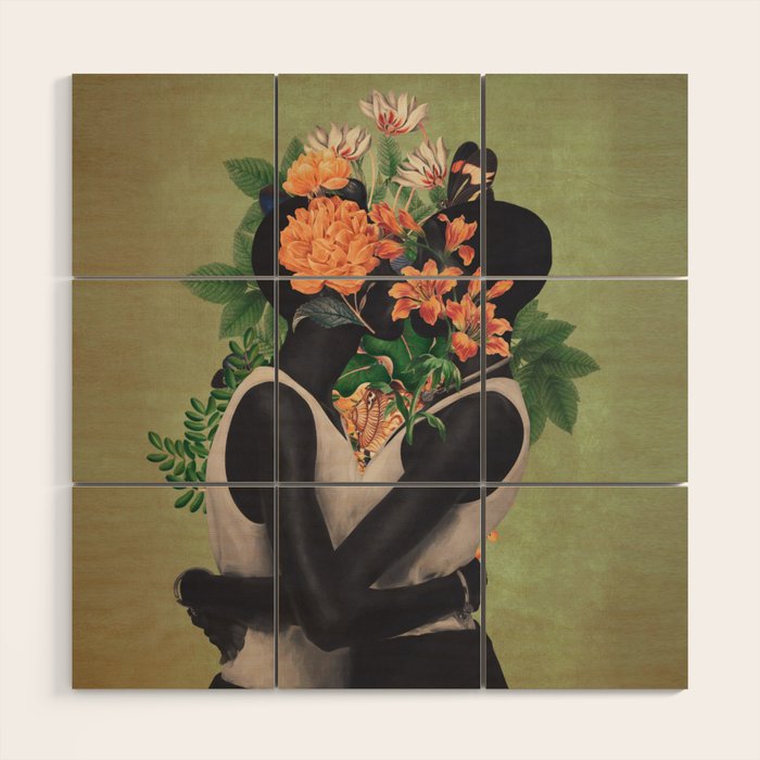 blooming kiss  Wood Wall Art Gallery Image 1