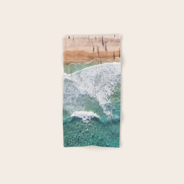 Surfing in the Ocean Bath Towel Gallery Image 1