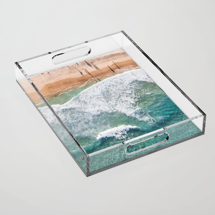 Surfing in the Ocean Acrylic Tray Gallery Image 1