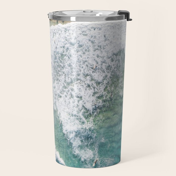Surfing in the Ocean Travel Mug Gallery Image 2