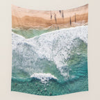 Surfing in the Ocean Wall Tapestry Gallery Image 4