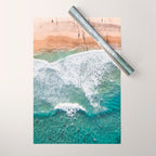 Surfing in the Ocean Wrapping Paper Gallery Image 1