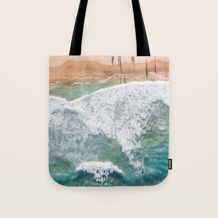 Surfing in the Ocean Tote Bag Gallery Image 1