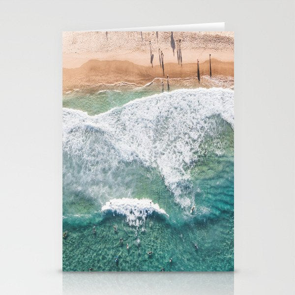 Surfing in the Ocean Stationery Card Gallery Image 1